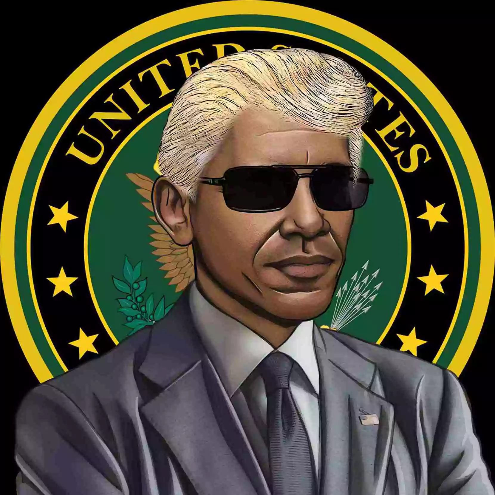 Barack Obama in Donald Trump Hair US NFT